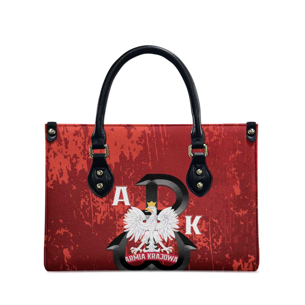 Home Army Poland Leather Bag Armia Krajowa Kotwica Grunge Style