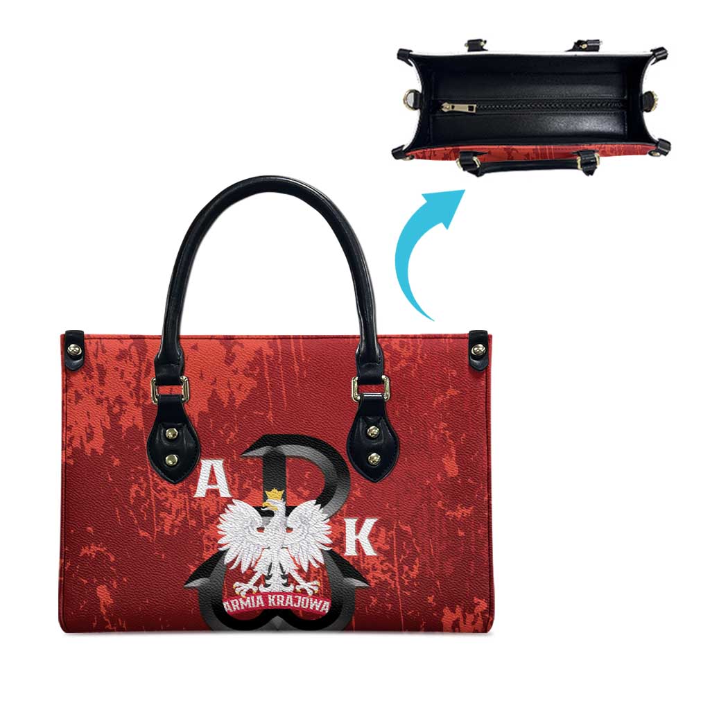 Home Army Poland Leather Bag Armia Krajowa Kotwica Grunge Style