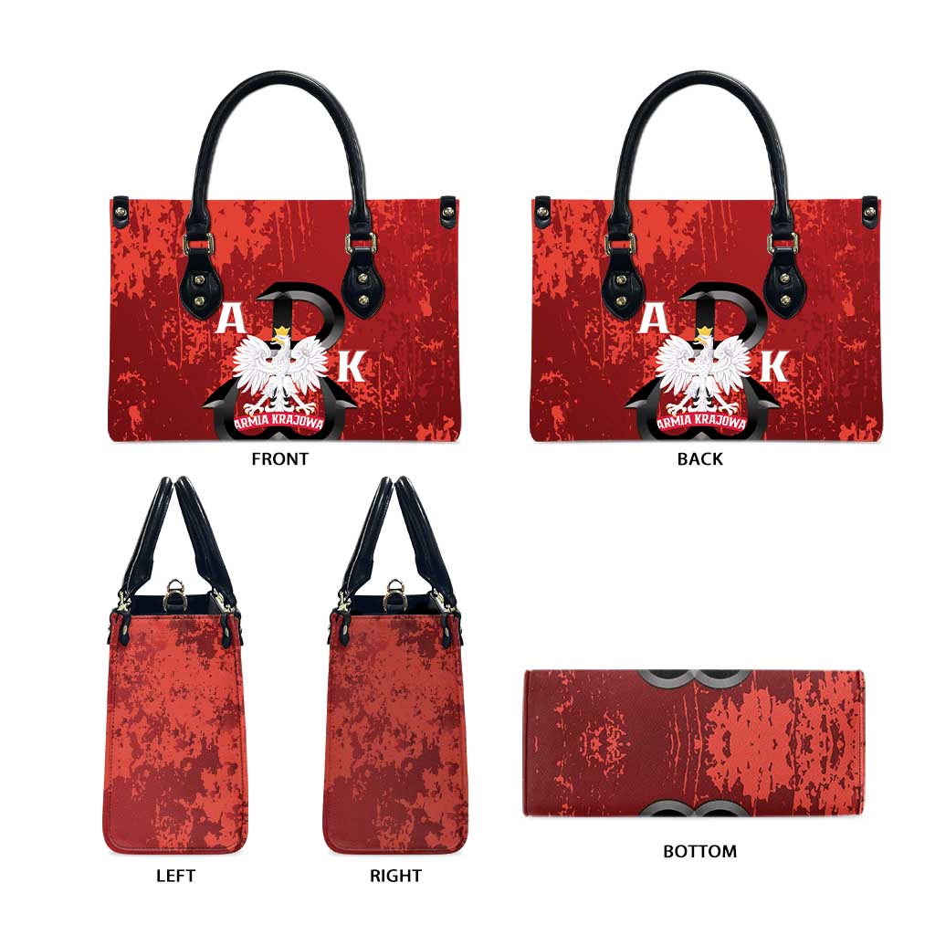 Home Army Poland Leather Bag Armia Krajowa Kotwica Grunge Style
