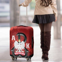 Home Army Poland Luggage Cover Armia Krajowa Kotwica Grunge Style
