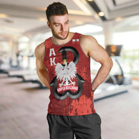 Home Army Poland Men Tank Top Armia Krajowa Kotwica Grunge Style