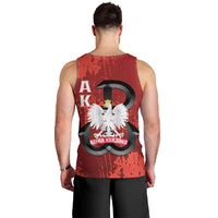 Home Army Poland Men Tank Top Armia Krajowa Kotwica Grunge Style