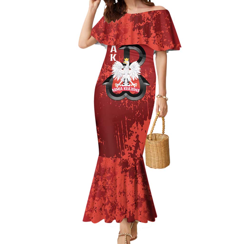 Home Army Poland Mermaid Dress Armia Krajowa Kotwica Grunge Style