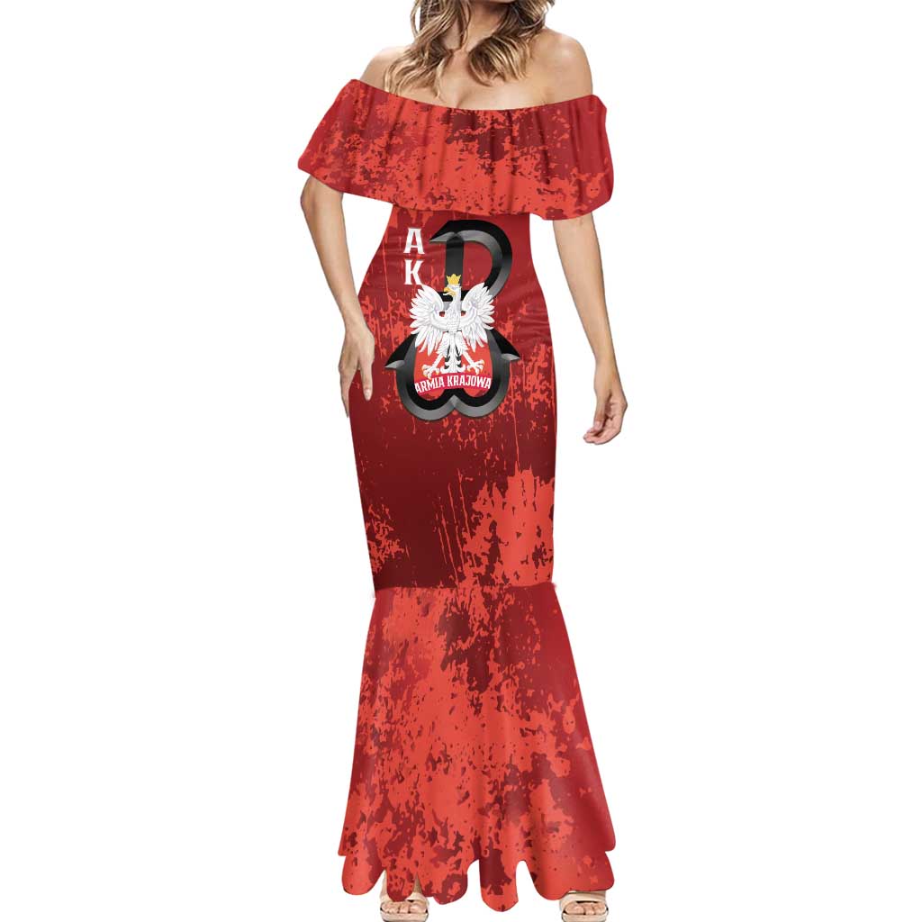 Home Army Poland Mermaid Dress Armia Krajowa Kotwica Grunge Style