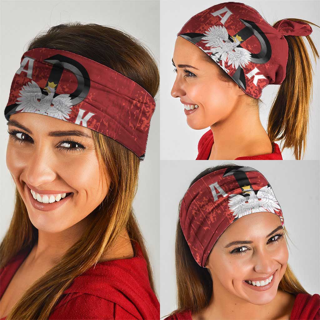 Home Army Poland Neck Gaiter Armia Krajowa Kotwica Grunge Style