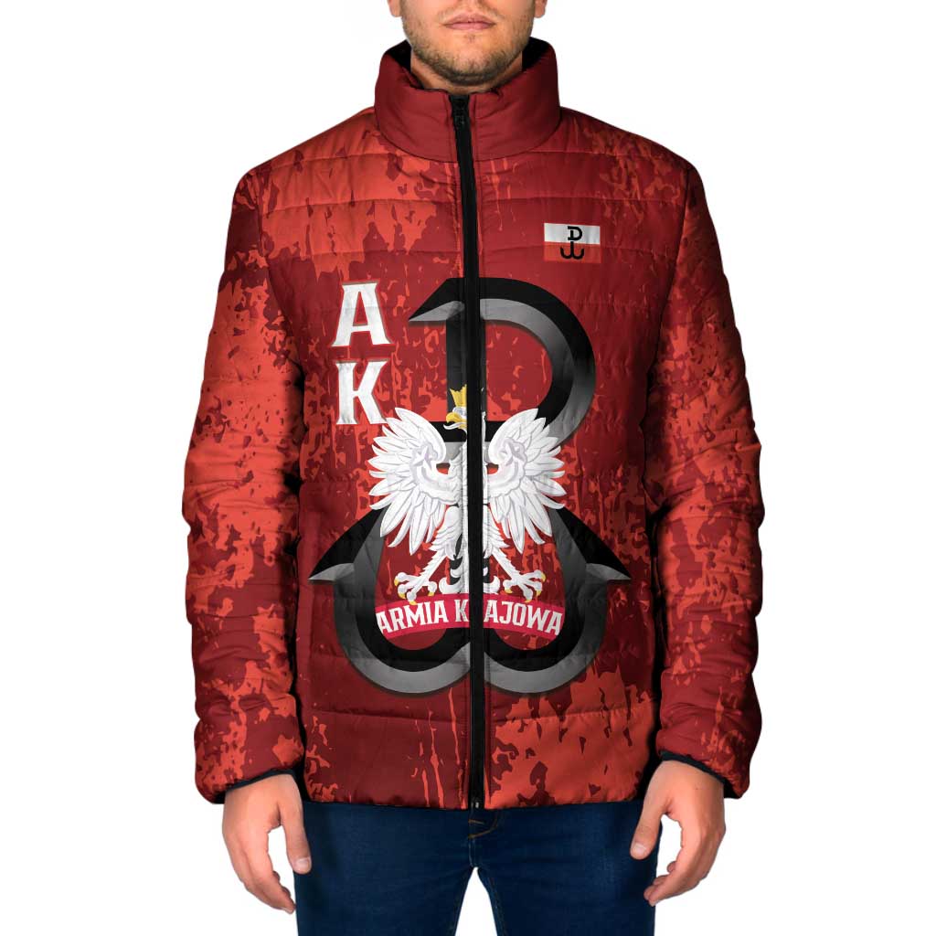 Home Army Poland Padded Jacket Armia Krajowa Kotwica Grunge Style