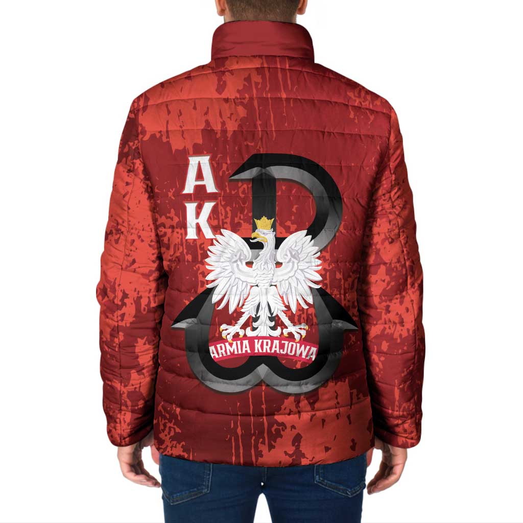 Home Army Poland Padded Jacket Armia Krajowa Kotwica Grunge Style