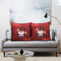 Home Army Poland Pillow Cover Armia Krajowa Kotwica Grunge Style
