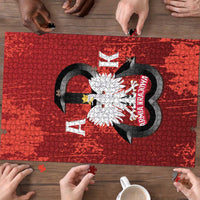 Home Army Poland Puzzle Armia Krajowa Kotwica Grunge Style