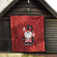 Home Army Poland Quilt Armia Krajowa Kotwica Grunge Style