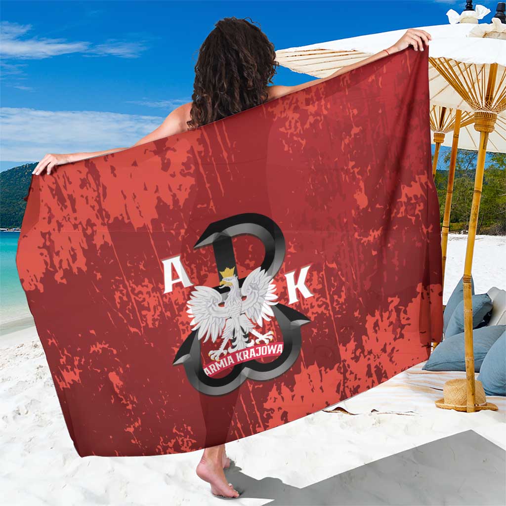Home Army Poland Sarong Armia Krajowa Kotwica Grunge Style