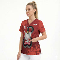 Home Army Poland Scrub Top Armia Krajowa Kotwica Grunge Style
