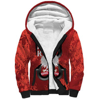 Home Army Poland Sherpa Hoodie Armia Krajowa Kotwica Grunge Style
