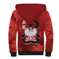 Home Army Poland Sherpa Hoodie Armia Krajowa Kotwica Grunge Style