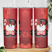 Home Army Poland Skinny Tumbler Armia Krajowa Kotwica Grunge Style