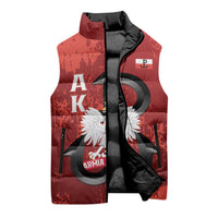 Home Army Poland Sleeveless Puffer Jacket Armia Krajowa Kotwica Grunge Style