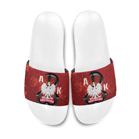 Home Army Poland Slide Sandals Armia Krajowa Kotwica Grunge Style