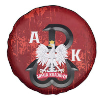 Home Army Poland Spare Tire Cover Armia Krajowa Kotwica Grunge Style