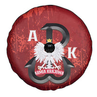 Home Army Poland Spare Tire Cover Armia Krajowa Kotwica Grunge Style