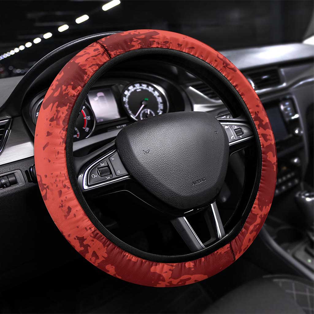 Home Army Poland Steering Wheel Cover Armia Krajowa Kotwica Grunge Style