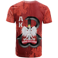 Home Army Poland T Shirt Armia Krajowa Kotwica Grunge Style