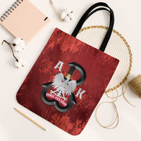 Home Army Poland Tote Bag Armia Krajowa Kotwica Grunge Style