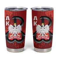 Home Army Poland Tumbler Cup Armia Krajowa Kotwica Grunge Style