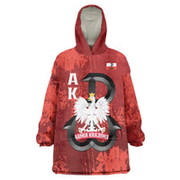 Home Army Poland Wearable Blanket Hoodie Armia Krajowa Kotwica Grunge Style