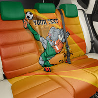 Custom Ivory Coast Football Back Car Seat Cover 2024 Mascot With Champions Trophy - Wonder Print Shop