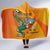 Custom Ivory Coast Football Hooded Blanket 2024 Mascot With Champions Trophy