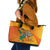 Custom Ivory Coast Football Leather Tote Bag 2024 Mascot With Champions Trophy - Wonder Print Shop