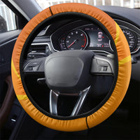 Ivory Coast Football Steering Wheel Cover 2024 Mascot With Champions Trophy - Wonder Print Shop