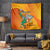Custom Ivory Coast Football Tapestry 2024 Mascot With Champions Trophy - Wonder Print Shop