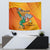 Custom Ivory Coast Football Tapestry 2024 Mascot With Champions Trophy - Wonder Print Shop