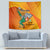Custom Ivory Coast Football Tapestry 2024 Mascot With Champions Trophy - Wonder Print Shop