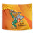Custom Ivory Coast Football Tapestry 2024 Mascot With Champions Trophy - Wonder Print Shop