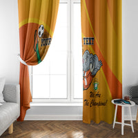 Custom Ivory Coast Football Window Curtain 2024 Mascot With Champions Trophy - Wonder Print Shop