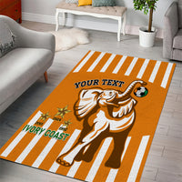 Custom Ivory Coast Football Area Rug Les Elephants 3rd Champions Proud - Wonder Print Shop