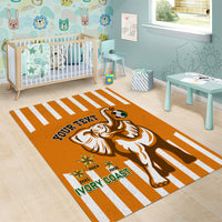 Custom Ivory Coast Football Area Rug Les Elephants 3rd Champions Proud - Wonder Print Shop
