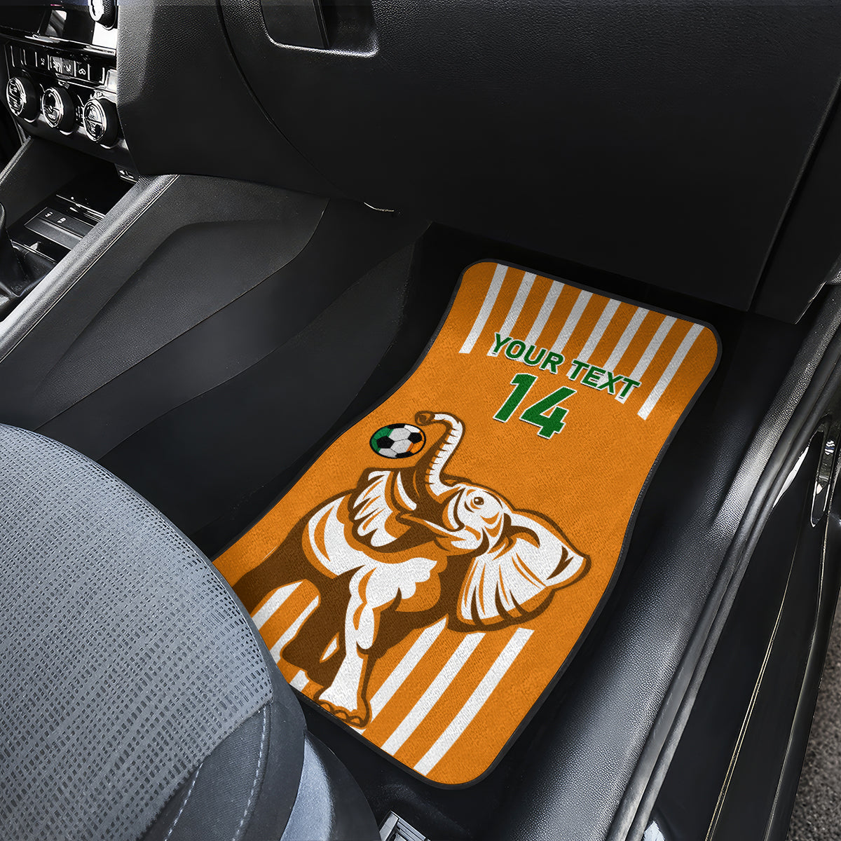 Custom Ivory Coast Football Car Mats Les Elephants 3rd Champions Proud - Wonder Print Shop