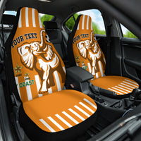 Custom Ivory Coast Football Car Seat Cover Les Elephants 3rd Champions Proud - Wonder Print Shop