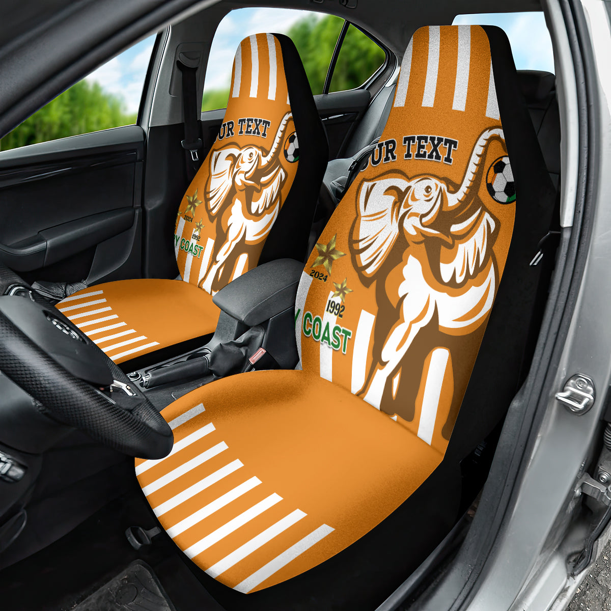 Custom Ivory Coast Football Car Seat Cover Les Elephants 3rd Champions Proud - Wonder Print Shop