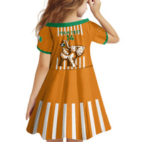 Custom Ivory Coast Football Family Matching Long Sleeve Bodycon Dress and Hawaiian Shirt Les Elephants 3rd Champions Proud - Wonder Print Shop