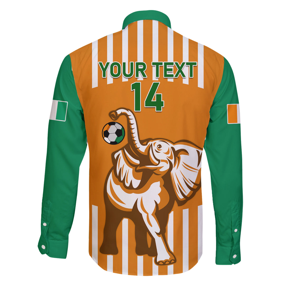Custom Ivory Coast Football Family Matching Long Sleeve Bodycon Dress and Hawaiian Shirt Les Elephants 3rd Champions Proud - Wonder Print Shop