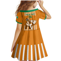 Custom Ivory Coast Football Family Matching Mermaid Dress and Hawaiian Shirt Les Elephants 3rd Champions Proud - Wonder Print Shop