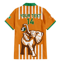 Custom Ivory Coast Football Family Matching Mermaid Dress and Hawaiian Shirt Les Elephants 3rd Champions Proud - Wonder Print Shop