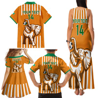 Custom Ivory Coast Football Family Matching Tank Maxi Dress and Hawaiian Shirt Les Elephants 3rd Champions Proud - Wonder Print Shop