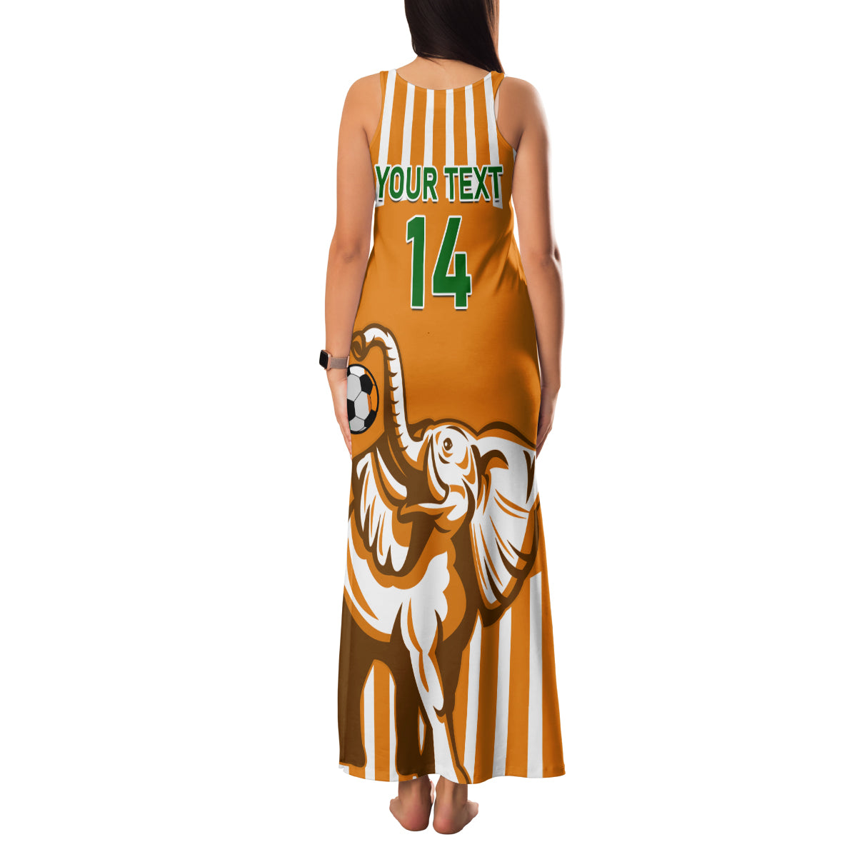 Custom Ivory Coast Football Family Matching Tank Maxi Dress and Hawaiian Shirt Les Elephants 3rd Champions Proud - Wonder Print Shop
