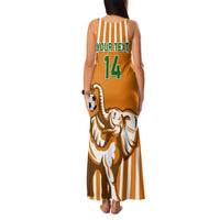 Custom Ivory Coast Football Family Matching Tank Maxi Dress and Hawaiian Shirt Les Elephants 3rd Champions Proud - Wonder Print Shop