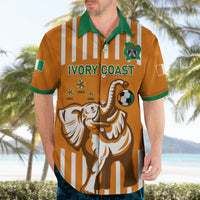 Custom Ivory Coast Football Hawaiian Shirt Les Elephants 3rd Champions Proud - Wonder Print Shop